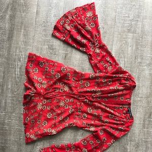 For love and lemons red romper